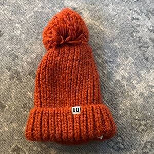 Urban outfitters orange beanie